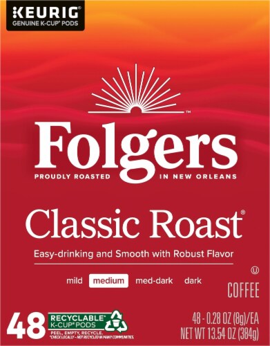 Folgers Classic Medium Roast K Cup Coffee Pods 48 ct Harris Teeter