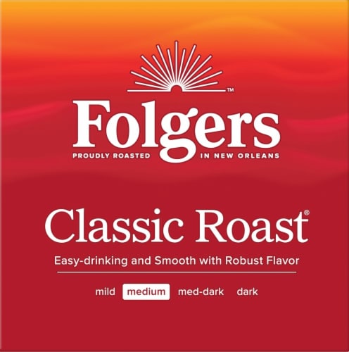 Folgers® Classic Roast Medium Roast K-Cup Coffee Pods Perspective: left