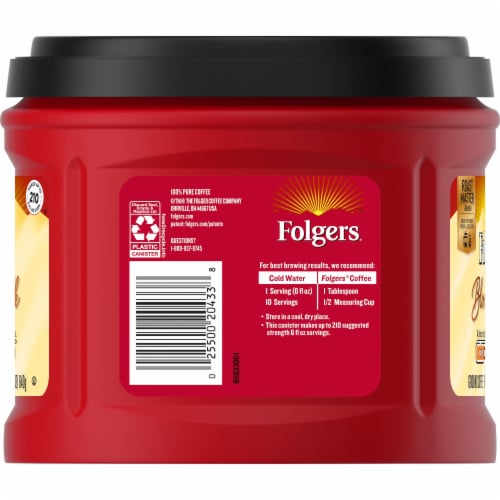 Folgers® Blonde Silk Mild Roast Ground Coffee Perspective: left