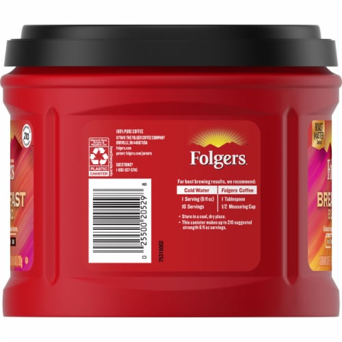 Folgers Breakfast Blend Ground Coffee Perspective: left