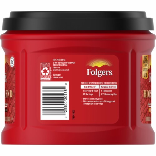 Folgers House Blend Ground Coffee Perspective: left