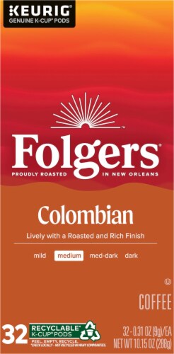 Folgers® Colombian Medium Roast K-Cup® Coffee Pods Perspective: left