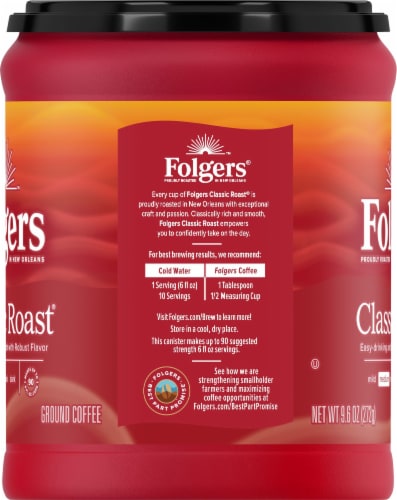 Folgers Classic Roast Ground Coffee Perspective: left