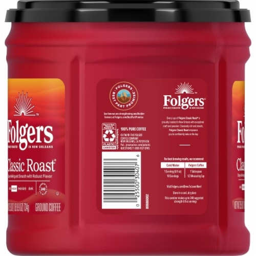 Folgers Classic Roast® Ground Coffee Perspective: left