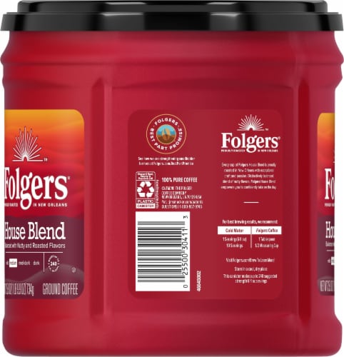 Folgers® House Blend Medium Roast Ground Coffee Perspective: left