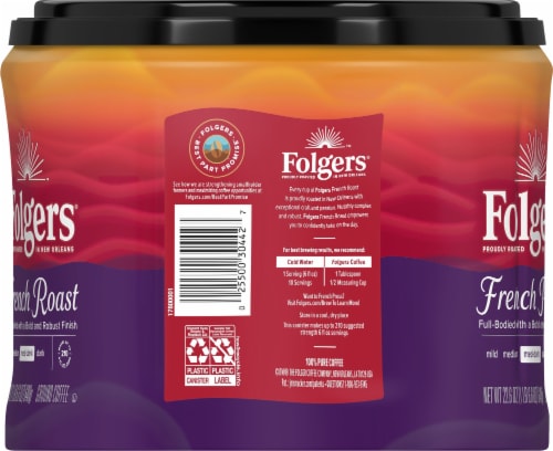 Folgers® French Roast Medium Dark Ground Coffee Perspective: left