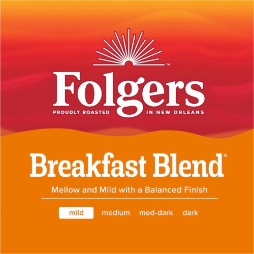 Folgers Breakfast Blend® Light Roast K-Cup® Coffee Pods Perspective: left