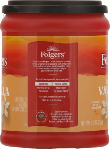 Folgers® French Vanilla Roast Ground Coffee Perspective: left