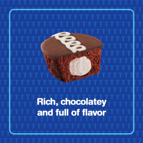 Tastykake Swirly Chocolate Cupkakes Individually Wrapped Creme Filled Chocolate Cupcakes Perspective: left