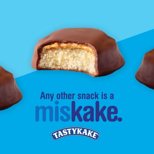 Tastykake Chocolate Kandy Kakes Chocolate Creme Filled Snack Cakes Perspective: left