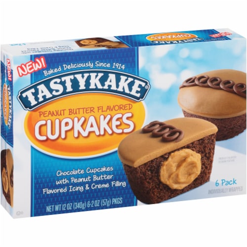 Tastykake Peanut Butter Chocolate Cupcakes Perspective: left
