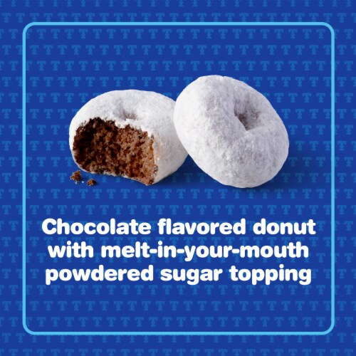 Tastykake Black & White Mini Donuts, Chocolate Donuts, 10 oz Bag Perspective: left