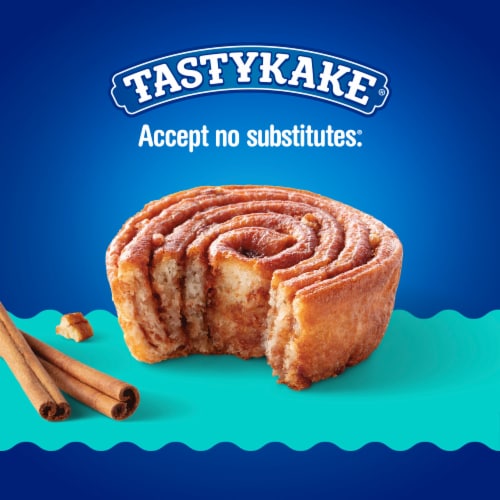 Tastykake Pecan Swirls Individually Wrapped Cinnamon and Pecan Filled Pastry Rolls Perspective: left
