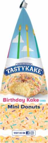 Tastykake® Birthday Kake Flavored Mini Donuts Perspective: left