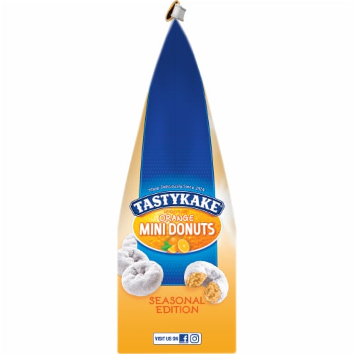 Tastykake Orange Mini Donuts Perspective: left