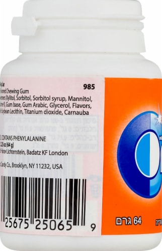 Orbit Orange Gum Perspective: left
