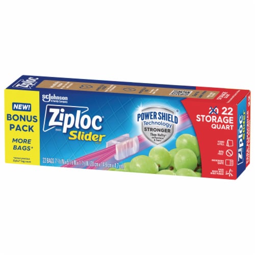 Ziploc® Slider Bags Perspective: left