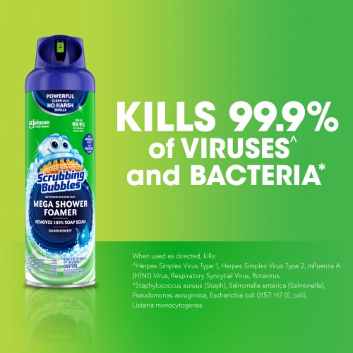 Scrubbing Bubbles® Mega Shower Foamer Rainshower Scent Bathroom Cleaner Perspective: left