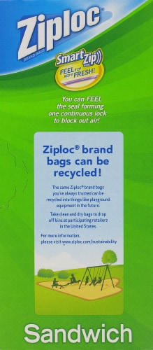 Ziploc Economy Pack Sandwich Bags Perspective: left