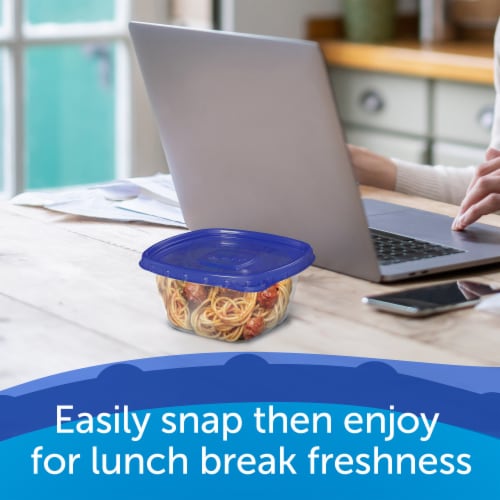Ziploc® Square BPA-Free Plastic Snap Seal Food Storage Container -8 pack Perspective: left