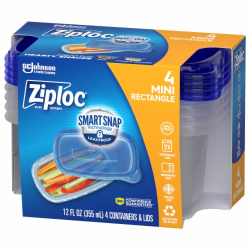 Ziploc Lot Of 2 Containers Tupperware Storage 1180ml 709ml