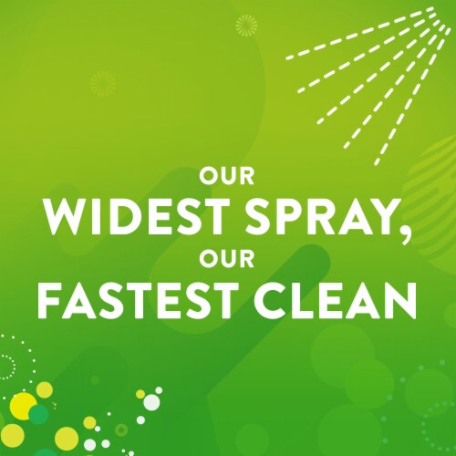 Scrubbing Bubbles Mega Shower Foamer Bathroom Cleaner Rainshower Scent Perspective: left