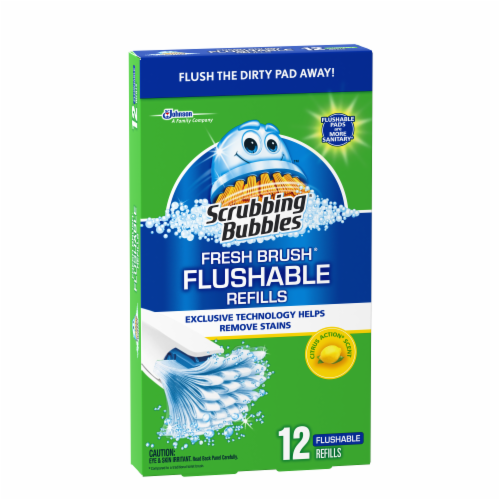 Scrubbing Bubbles Fresh Brush Flushables Citrus Action Scent Refills Perspective: left
