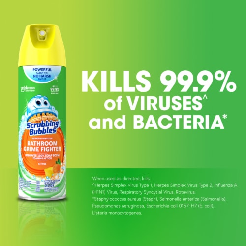 Scrubbing Bubbles® Citrus Scent Bathroom Grime Fighter Bathroom Disinfectant Perspective: left