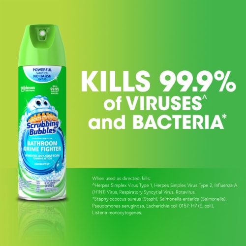 Scrubbing Bubbles® Rainshower Bathroom Grime Fighter Perspective: left