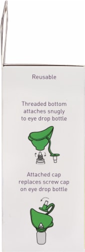 Flents® Ezy-Drop® Eye Drop Guide Perspective: left