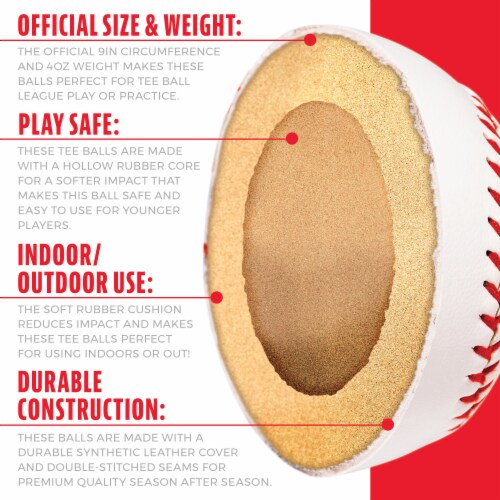 Franklin MLB Soft Strike Teeballs Perspective: left