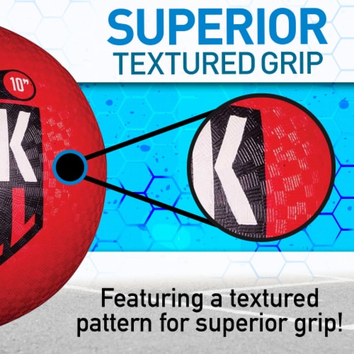Franklin Red Rubber Kickball Perspective: left