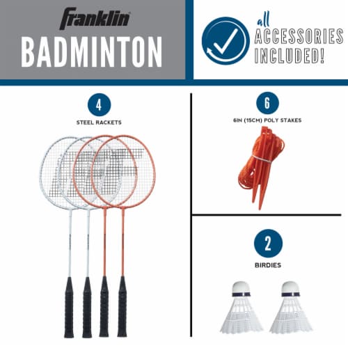 Franklin Starter Badminton Set Perspective: left