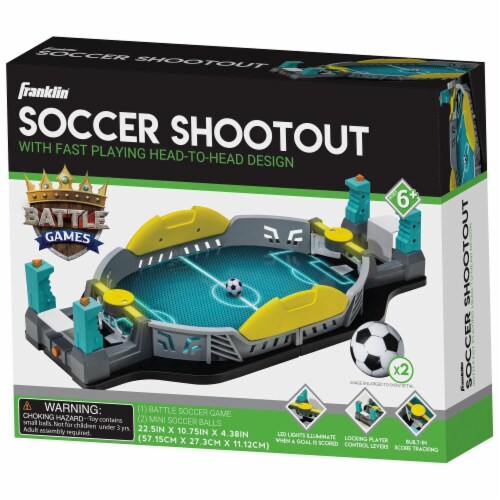 Franklin® Sports Battle Soccer Game - Gray/Yellow Perspective: left