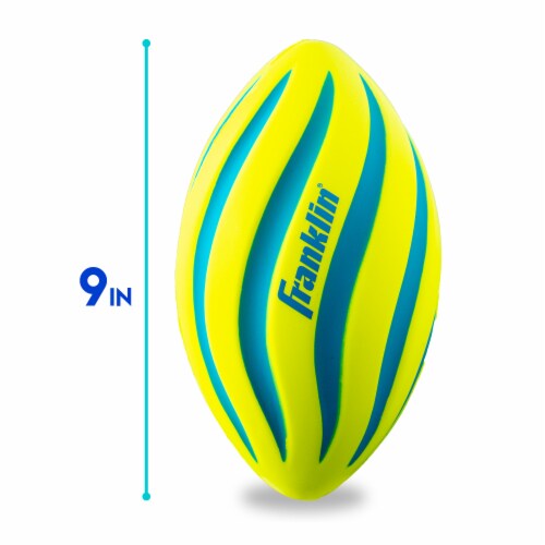 Franklin Sports 9 Inch Probrite Spiral Foam Football Perspective: left