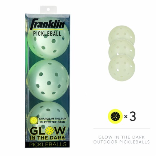 Franklin Pickleball Glow In The Dark Pickleballs Perspective: left