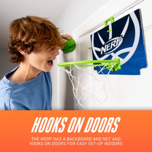 Nerf Nerfoop Mini Over the Door Basketball Hoop Set - Green Perspective: left