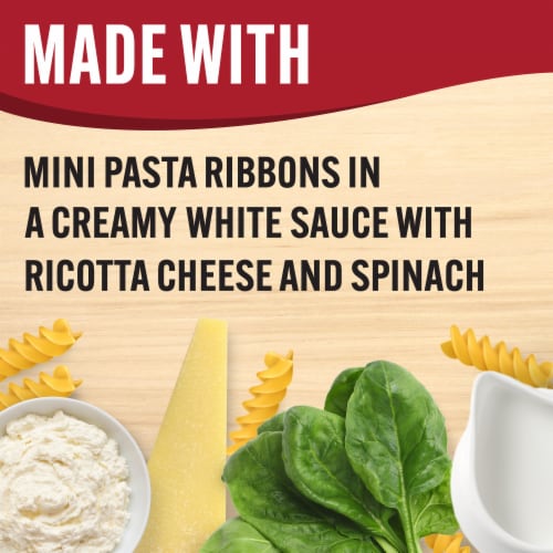 Smart Ones Pasta with Ricotta & Spinach with Creamy White Sauce Frozen Meal Perspective: left