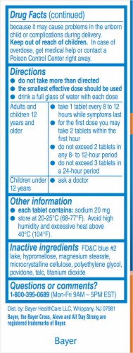 Aleve Back & Muscle Pain Relief Naproxen Sodium Tablets Perspective: left