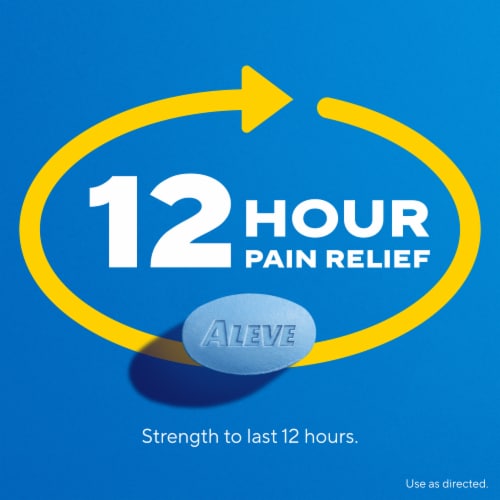 Aleve® Pain Relief & Fever Reducer With Naproxen Sodium Caplets 220mg Perspective: left