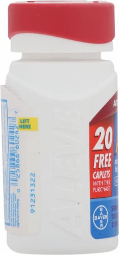 Aleve® All Day Strong®  Naproxen Sodium Arthritis Pain Relief Caplets Perspective: left