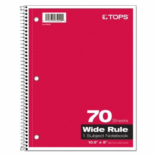 Oxford™ NOTEBOOK,1SUB,WIDE RL,WH 65000 Perspective: left