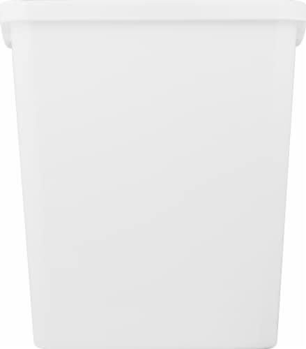 Innovaze 1.3 Gal./5 Liter Rectangular Matt White Step-on Trash Can for  Bathroom and Office, 1 unit - Harris Teeter