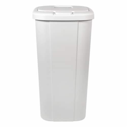 Hefty Touch Lid Trashcan - White Perspective: left