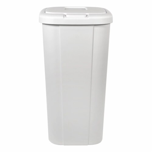 Hefty Touch Lid Trashcan - White Perspective: left