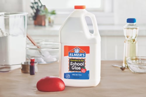 Elmer's Liquid School Glue, Washable, Great for Making Slime, 1 Gallon, 1 Count Perspective: left