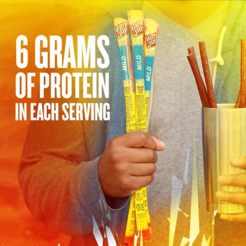 Slim Jim Giant Sized Mild Snack Stick Perspective: left