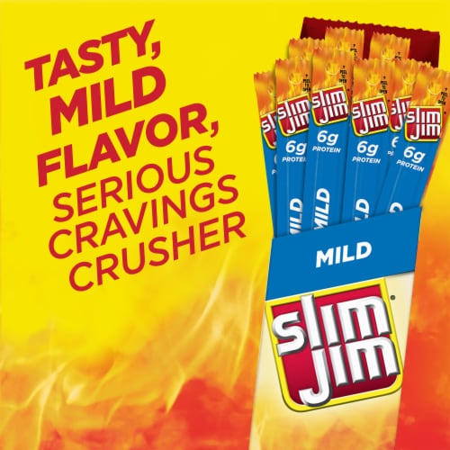 Slim Jim Giant Sized Mild Snack Stick Perspective: left