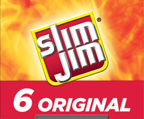 Slim Jim Original Giant Smoked Meat Snack Sticks Perspective: left