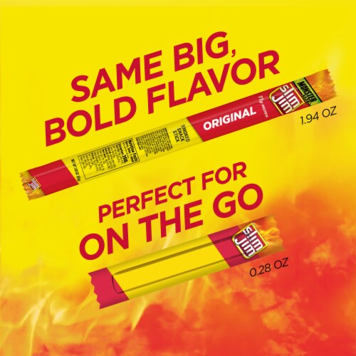 Slim Jim Original Snack Size Stick 0.28 Oz Meat Snacks Perspective: left